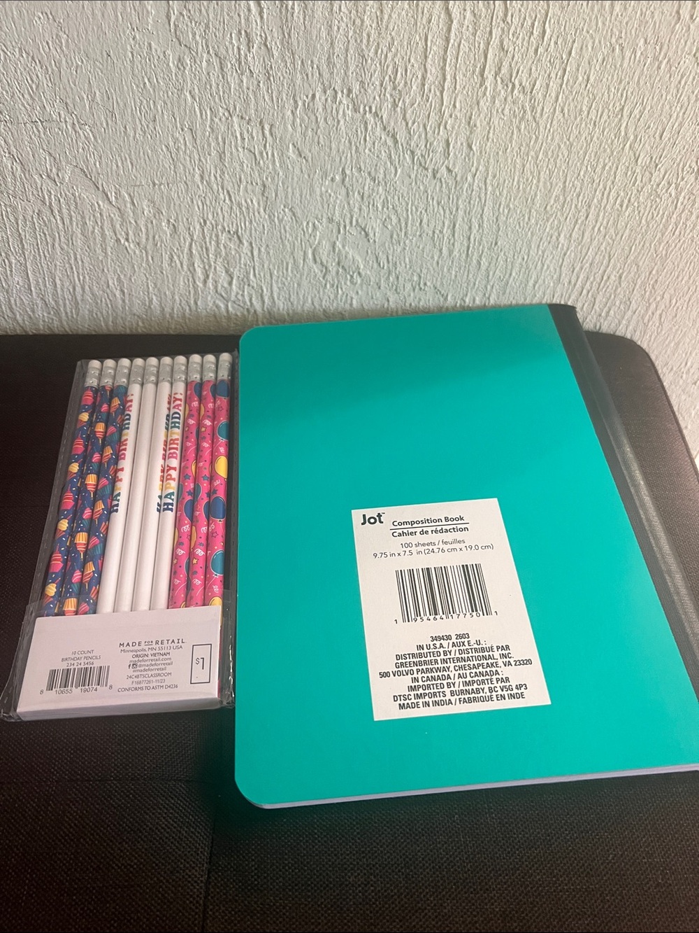 #2862**Teal 'Just Out Here Being Me' Notebook with Gold Foil Accent - Picture 3 of 15